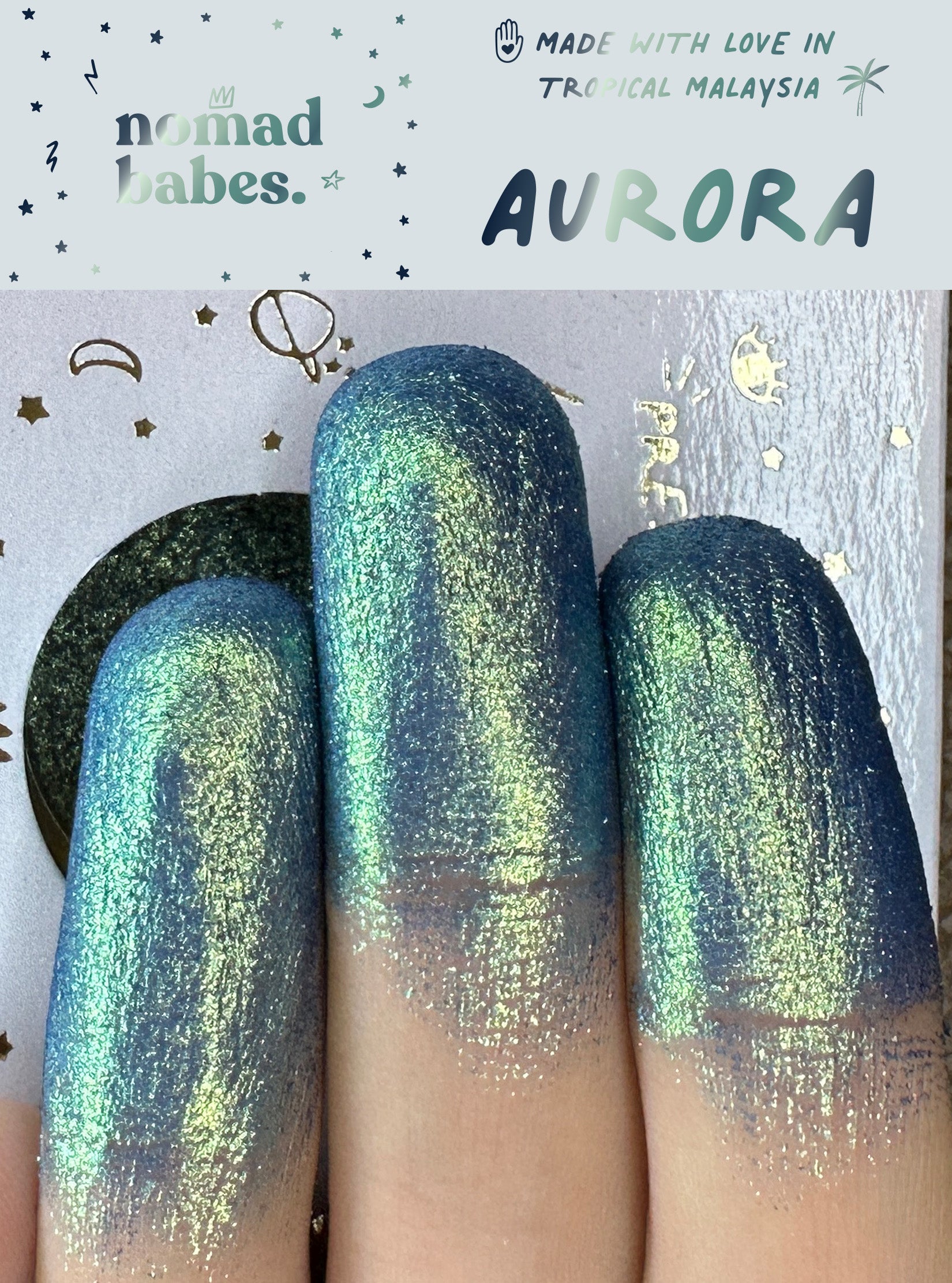 Aurora Series 1.13 Duo chrome Eyeshadow Makeup Chameleon Nomad Babes